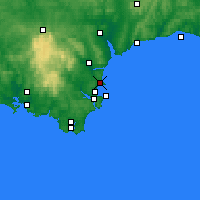 Nearby Forecast Locations - Torquay - Carte