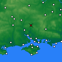 Nearby Forecast Locations - Winchester - Carte