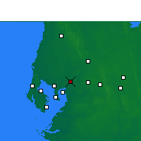 Nearby Forecast Locations - Mango - Carte