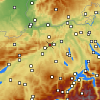 Nearby Forecast Locations - Olten - Carte