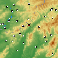 Nearby Forecast Locations - Horná Súča - Carte