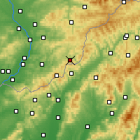 Nearby Forecast Locations - Štítná nad Vláří-Popov - Carte