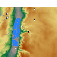 Nearby Forecast Locations - Wadi Mujib - Carte