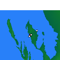 Nearby Forecast Locations - Little Lagoon - Carte