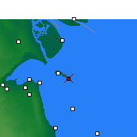 Nearby Forecast Locations - Île d'Auhah - Carte