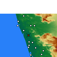Nearby Forecast Locations - Thrissur - Carte