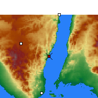 Nearby Forecast Locations - Dahab - Carte