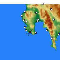 Nearby Forecast Locations - Finikoúnda - Carte
