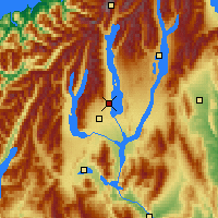 Nearby Forecast Locations - Lac Pukaki - Carte