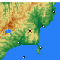 Nearby Forecast Locations - L.Waikaremoana - Carte