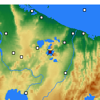 Nearby Forecast Locations - Lac Tarawera - Carte