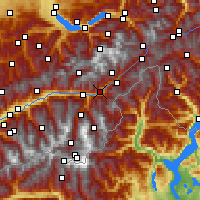 Nearby Forecast Locations - Brigue - Carte