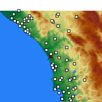 Nearby Forecast Locations - Carlsbad - Carte