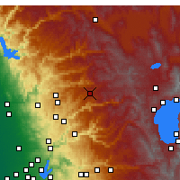 Nearby Forecast Locations - Blue Canyon - Carte