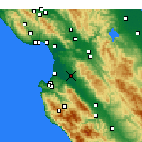 Nearby Forecast Locations - Salinas - Carte