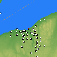 Nearby Forecast Locations - Cleveland - Carte
