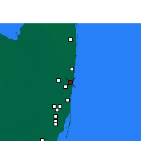 Nearby Forecast Locations - Pompano Beach - Carte