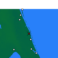 Nearby Forecast Locations - Vero Beach - Carte
