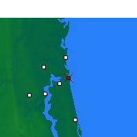 Nearby Forecast Locations - Base navale de Mayport - Carte