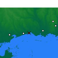 Nearby Forecast Locations - Biloxi - Carte