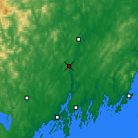 Nearby Forecast Locations - Augusta - Carte