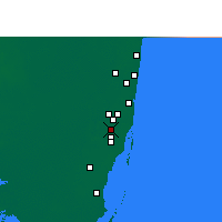 Nearby Forecast Locations - Opa-locka - Carte