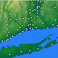 Nearby Forecast Locations - New Haven - Carte