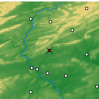 Nearby Forecast Locations - Fort Indiantown Gap - Carte