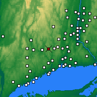 Nearby Forecast Locations - Oxford - Carte