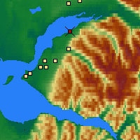 Nearby Forecast Locations - Chugiak - Carte
