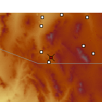Nearby Forecast Locations - Nogales - Carte