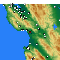 Nearby Forecast Locations - Watsonville - Carte