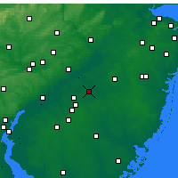 Nearby Forecast Locations - Mount Holly - Carte
