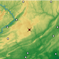 Nearby Forecast Locations - Mount Pocono - Carte