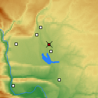 Nearby Forecast Locations - Lac Moses - Carte
