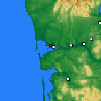 Nearby Forecast Locations - Hoquiam - Carte
