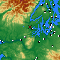 Nearby Forecast Locations - Shelton - Carte