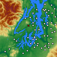 Nearby Forecast Locations - Bremerton - Carte