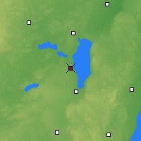 Nearby Forecast Locations - Oshkosh - Carte