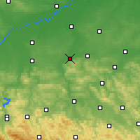 Nearby Forecast Locations - Dębica - Carte