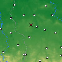 Nearby Forecast Locations - Żary - Carte
