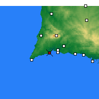 Nearby Forecast Locations - Lagos - Carte