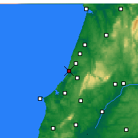 Nearby Forecast Locations - Nazaré - Carte