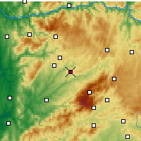 Nearby Forecast Locations - Mangualde - Carte