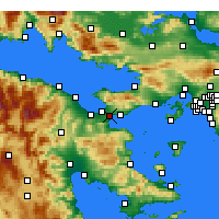 Nearby Forecast Locations - Isthmia - Carte