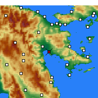Nearby Forecast Locations - Nauplie - Carte