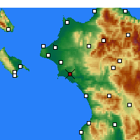 Nearby Forecast Locations - Pyrgos - Carte