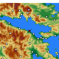 Nearby Forecast Locations - Xylókastro - Carte