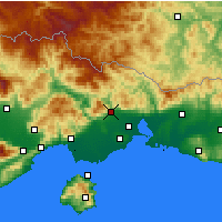 Nearby Forecast Locations - Xánthi - Carte