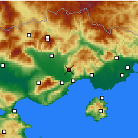 Nearby Forecast Locations - Fílippi - Carte